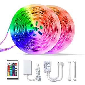 Tira LED, Control Remoto RGB que Cambia de Color con Sincronización de Música, 10m